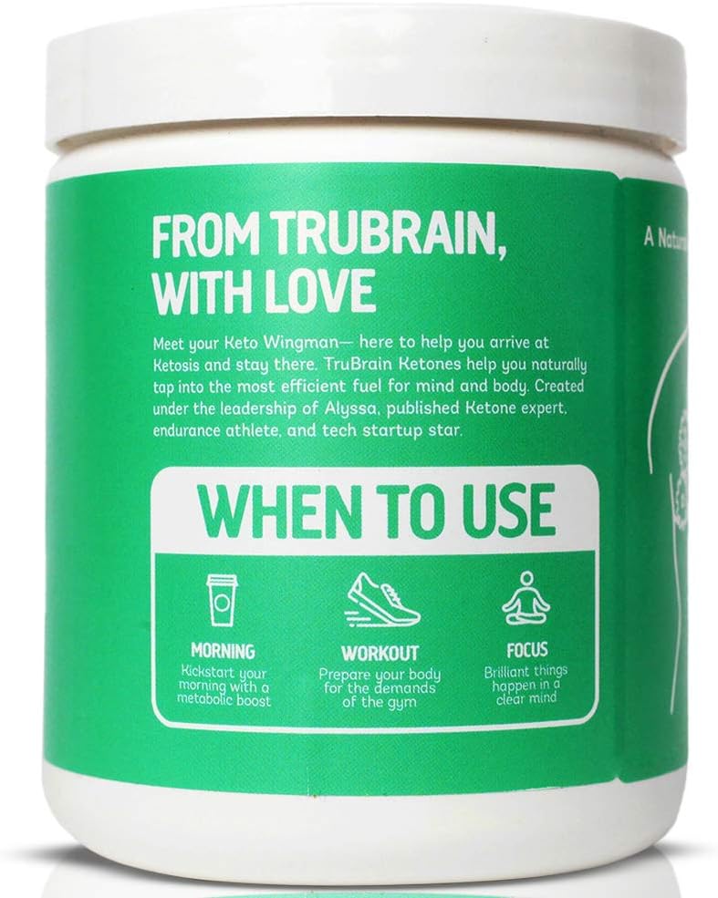 TruBrain Ketones: Ketone Ester and BHB Exogenous Ketones for Energy, Focus, and Ketosis Support - Keto Diet Supplement - Chocolate Brain Booster