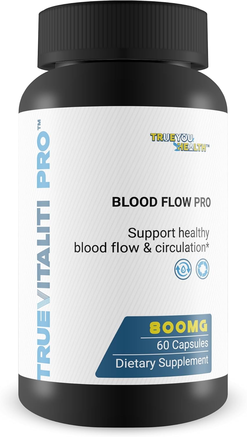 True Vitaliti Pro Blood Flow Supplement for Men - L-Arginine Circulation Support for Male Health and Vitality