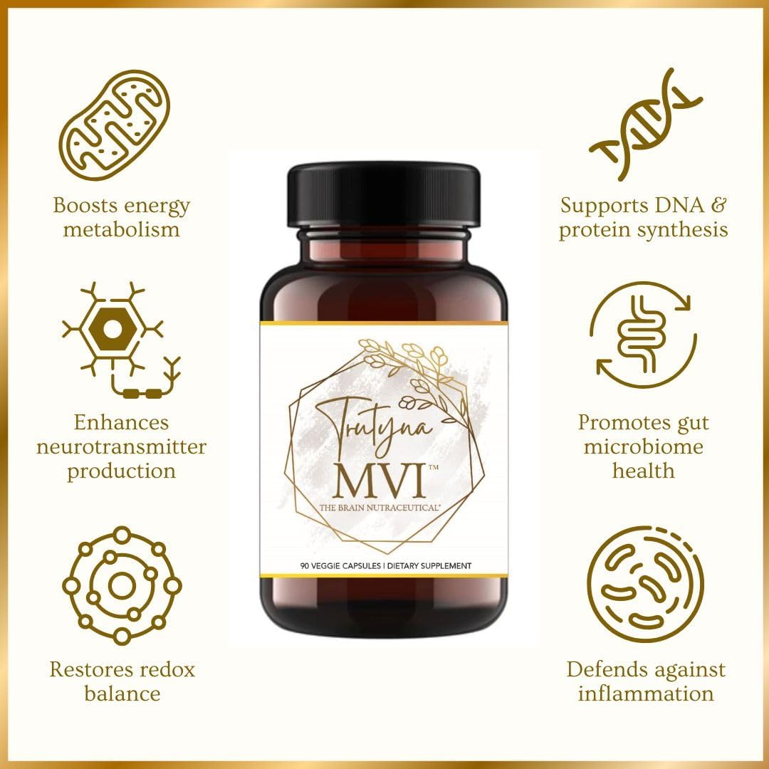 Trutyna MVI - Natural Supplement for Migraine Relief, Vestibular Support, and Brain Health