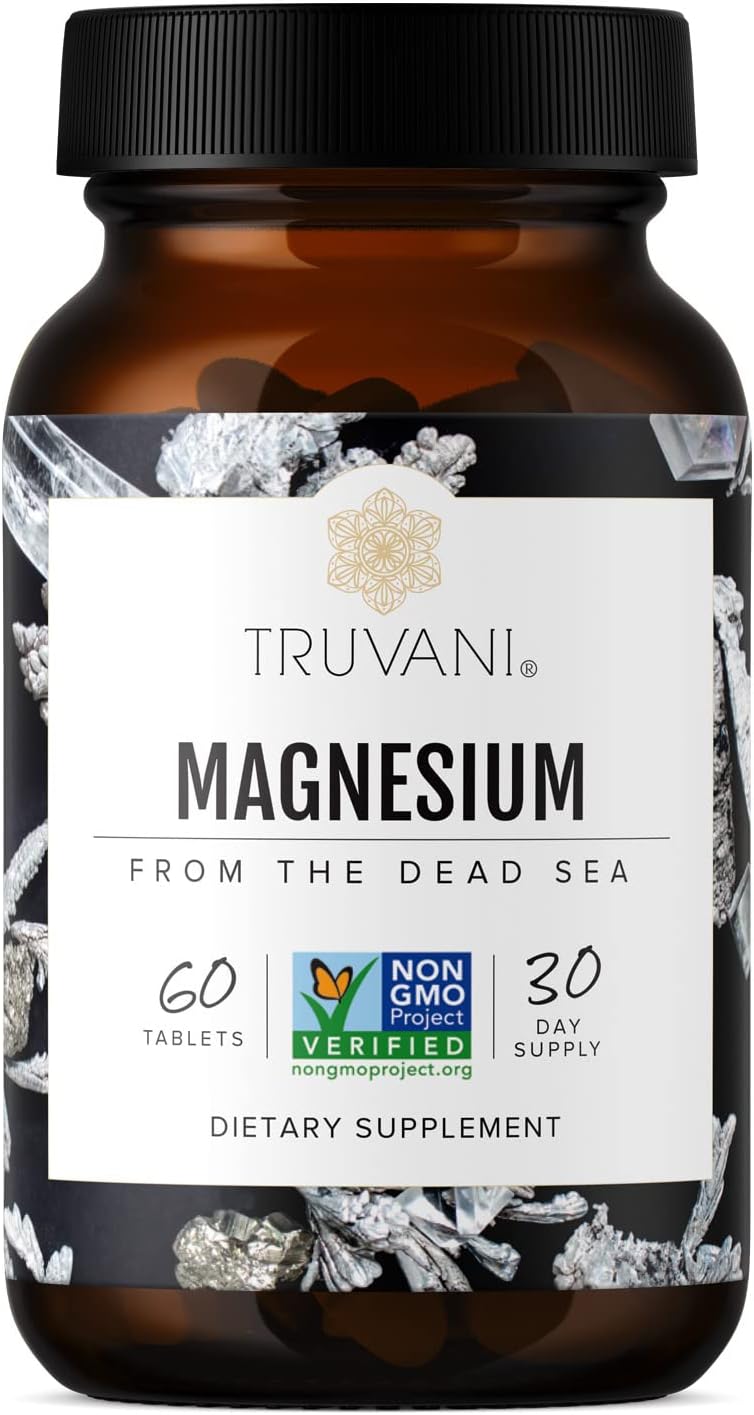 Truvani Magnesium Oxide Tablets - 400mg | 60 Tablets | Promotes Calm Sleep, Bone & Muscle Health | Non-GMO Vegan Formula