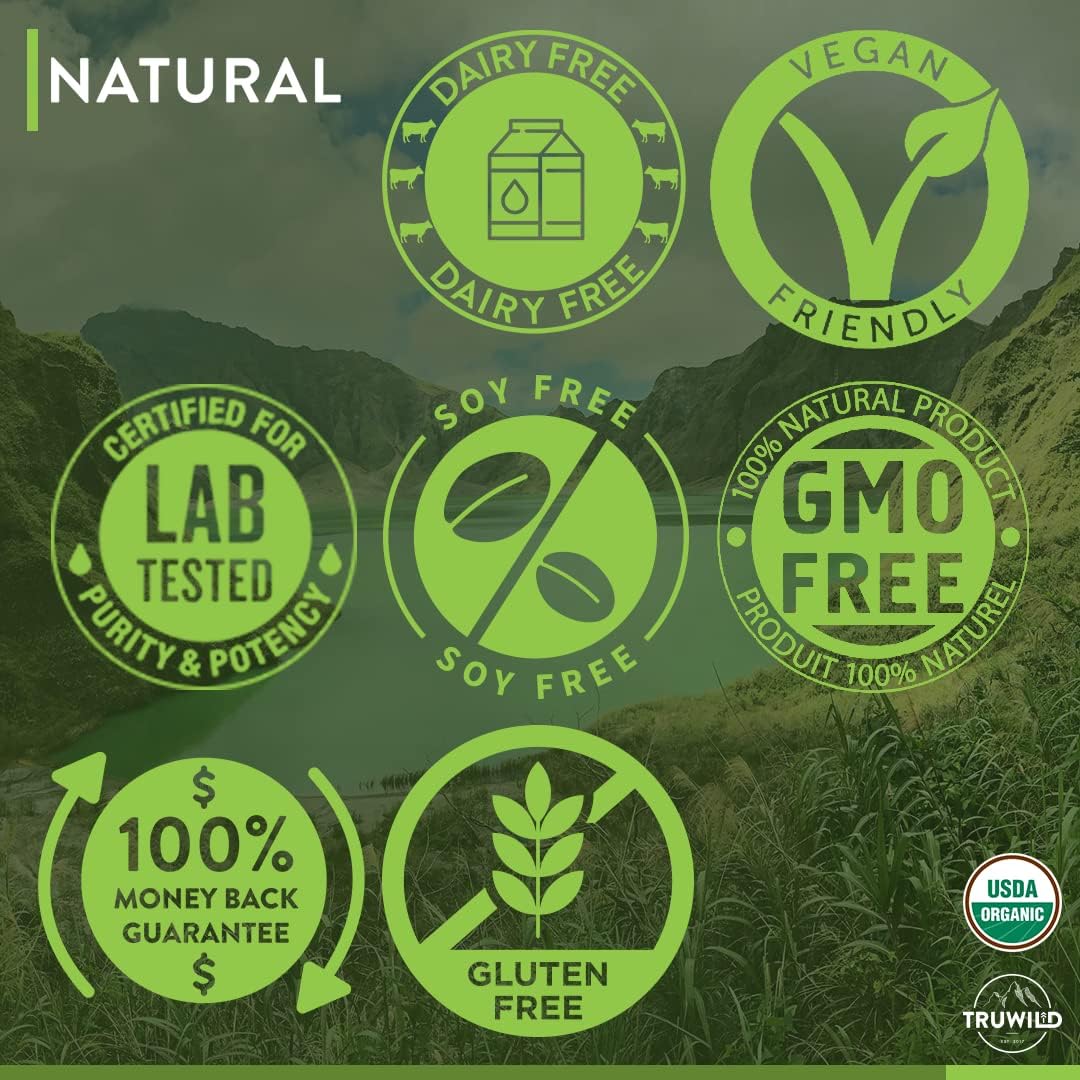 TruWild Greens Superfood Juice Powder - 22+ Greens & Anti-Oxidants - Cucumber Mint Flavor - Natural Immune, Stress, and Digestion Support - 30 Servings