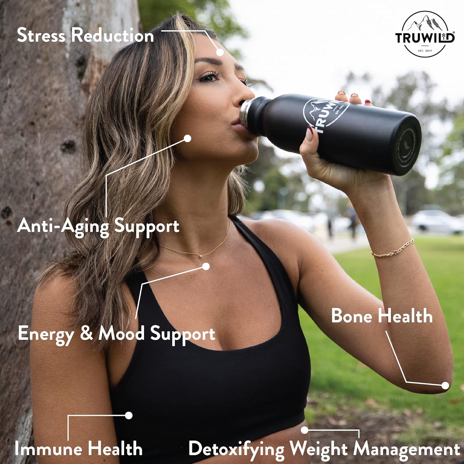 TruWild Greens Superfood Juice Powder - 22+ Greens & Anti-Oxidants - Cucumber Mint Flavor - Natural Immune, Stress, and Digestion Support - 30 Servings