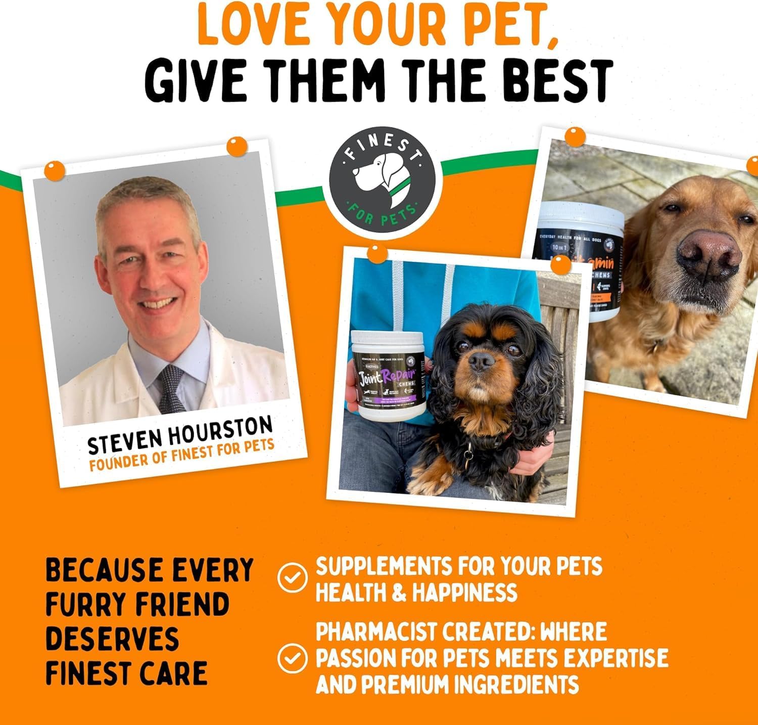 TummyWorks Probiotic Powder for Dogs & Cats - Digestive Health & Immune Support - USA Made - 160 Scoops