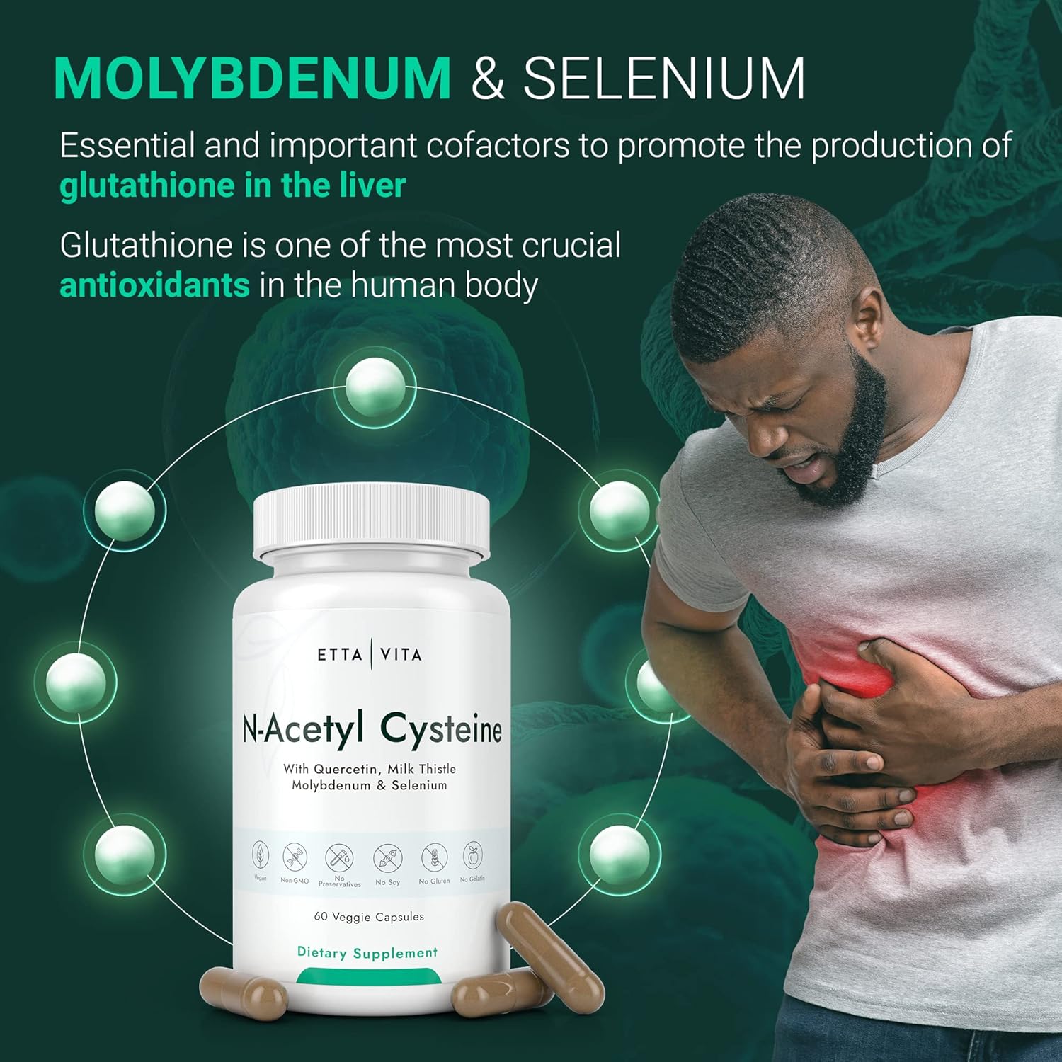 Turkesterone and N-Acetyl Cysteine Bundle with Enhanced Absorption for Turk & NAC Supplement