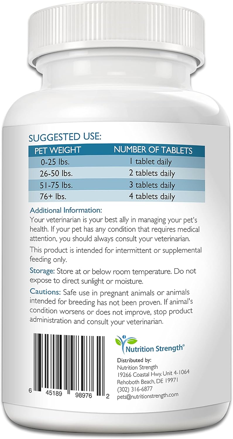 Turkey Tail Mushroom Supplement for Dogs: Immune Support, Gut Health, Antioxidants, Inflammation Relief, Energy Boost - 120 Chewable Tablets