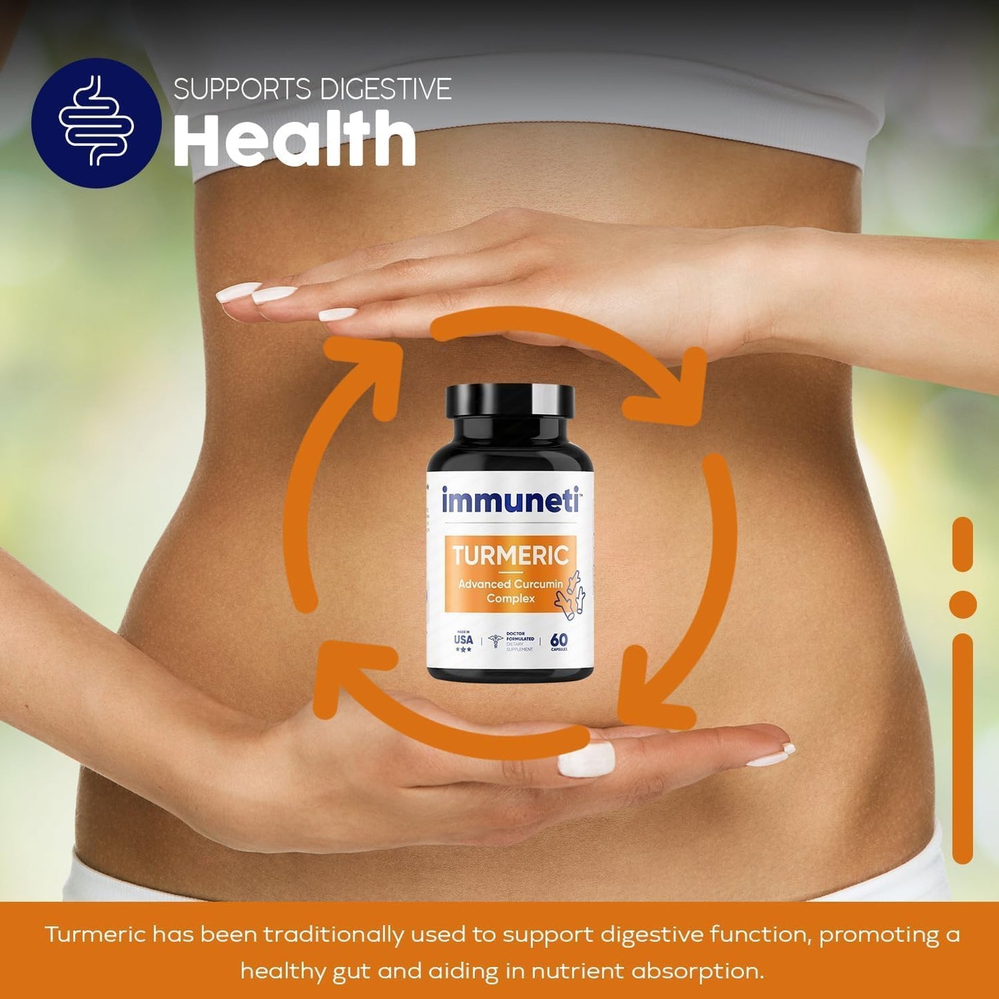 Turmeric Advanced Curcumin Complex Capsules - Pack of 2 by Immuneti for Immune Support