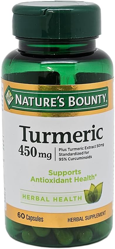 Turmeric Capsules by Nature's Bounty - 450 Mg, 60 Ct, Antioxidant Support for Health