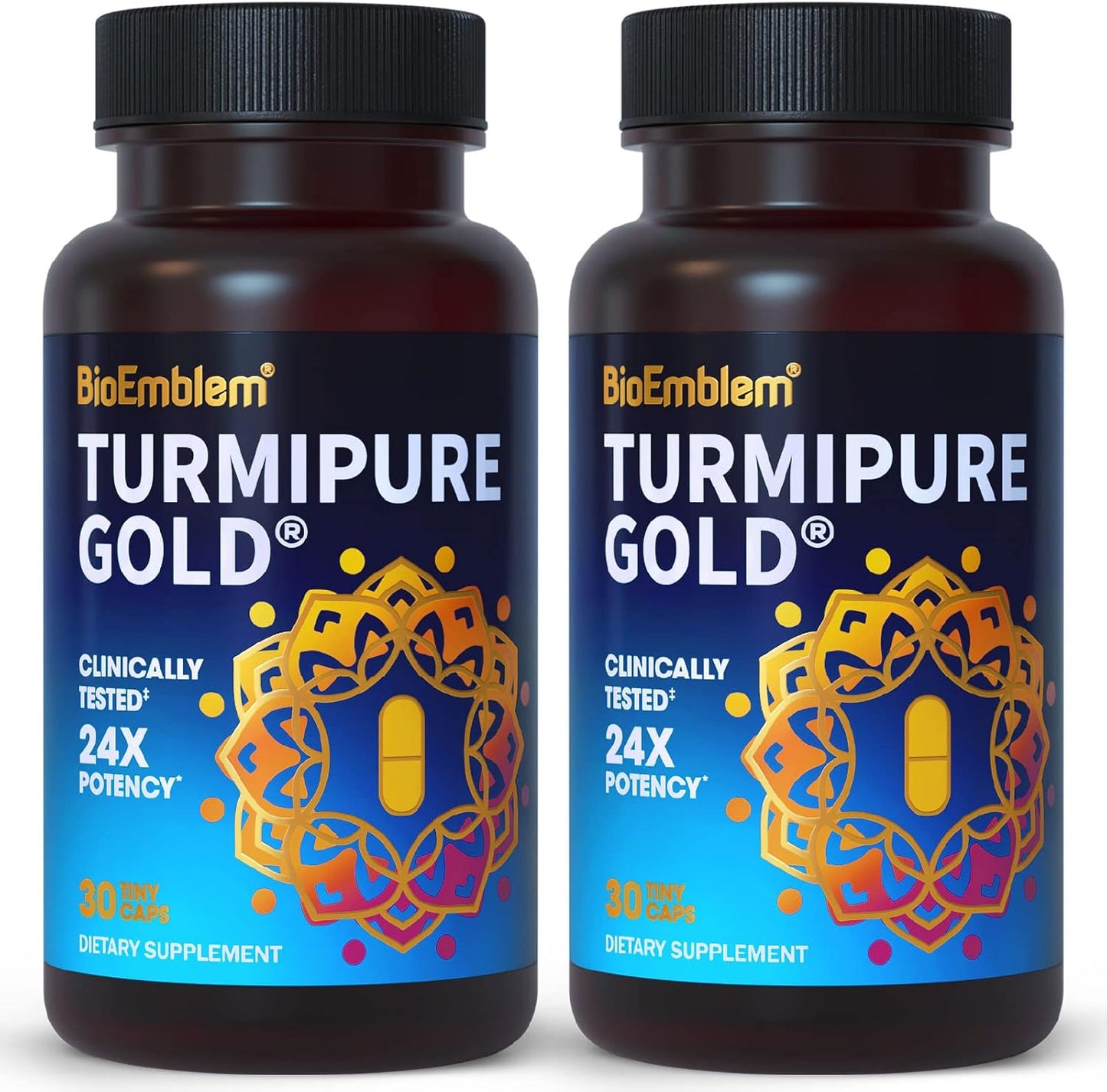 Turmeric Curcumin with TurmiPure for Joint Support - High Absorption, Non-GMO Supplement for Inflammation - 60 Servings