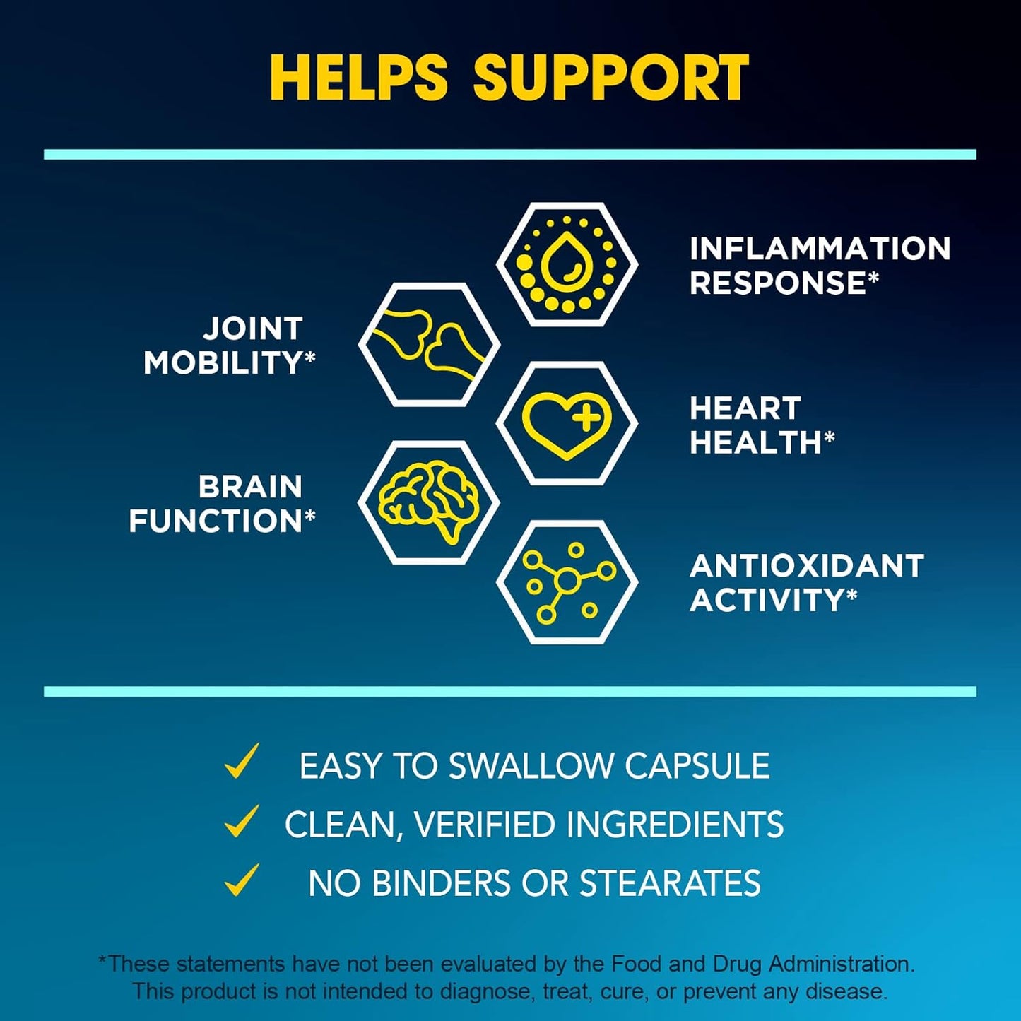 Turmeric Curcumin with TurmiPure for Joint Support - High Absorption, Non-GMO Supplement for Inflammation - 60 Servings