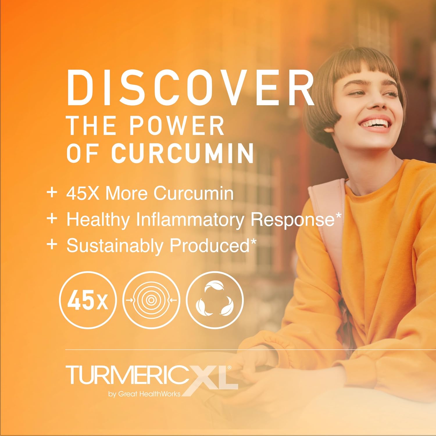 TurmericXL OmegaXL Joint Support Supplement - 250mg Turmeric Extract for Healthy Inflammatory Response - High Absorption, Gluten-Free - 30 Capsules