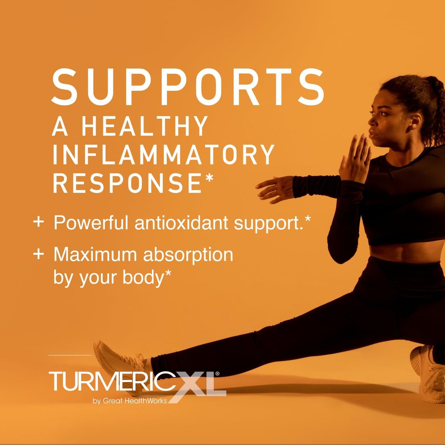 TurmericXL OmegaXL Joint Support Supplement - 250mg Turmeric Extract for Healthy Inflammatory Response - High Absorption, Gluten-Free - 30 Capsules