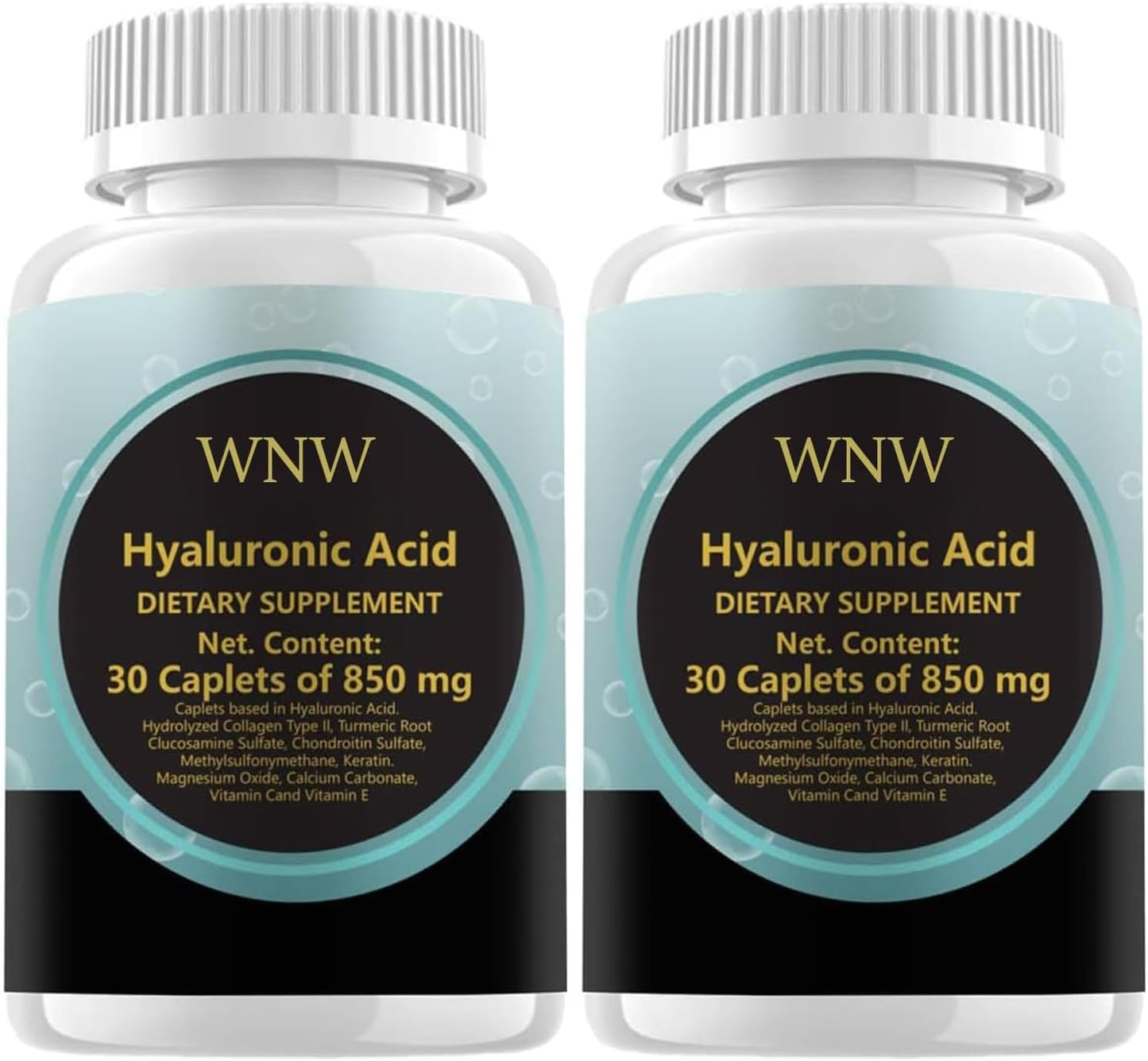 Two Pack Hyaluronic Acid Capsules 850mg - 30 Count