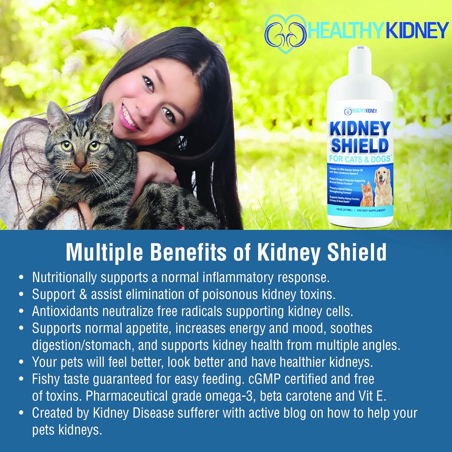 Two-Pack of Kidney Restore and Kidney Shield Supplements for Cats and Dogs