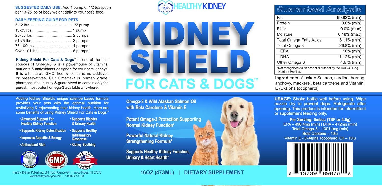 Two-Pack of Kidney Restore and Kidney Shield Supplements for Cats and Dogs
