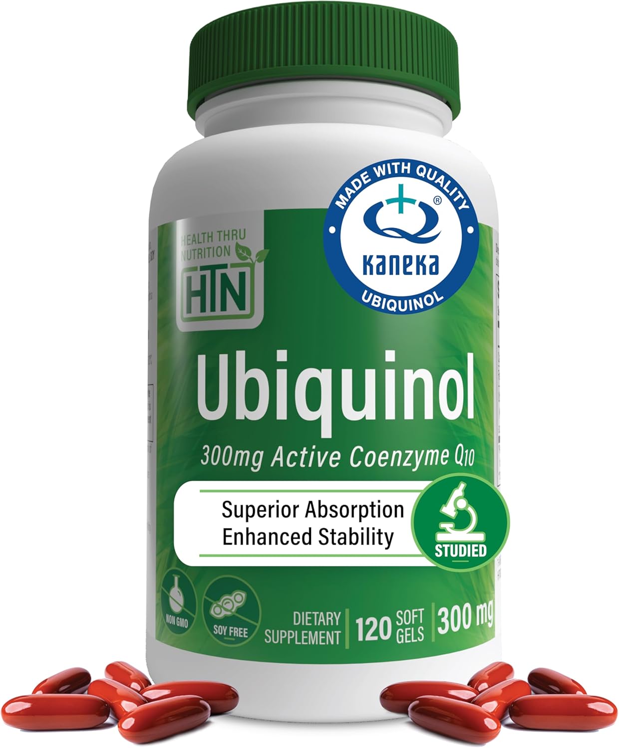 Ubiquinol 300mg Softgels | Kaneka QH CoQ-10 | Cardio & Mitochondria Support | Non-GMO | 3rd Party Tested
