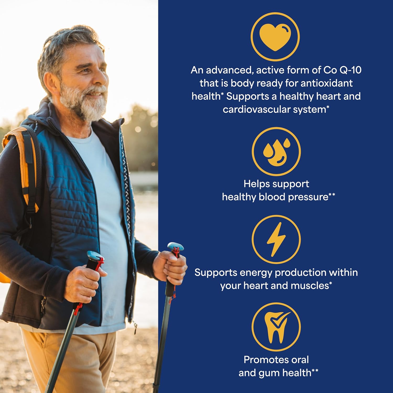 Ubiquinol Coenzyme CoQ10 100mg Softgels for Heart Health, Blood Pressure, Gum Health, Energy Support - 120ct