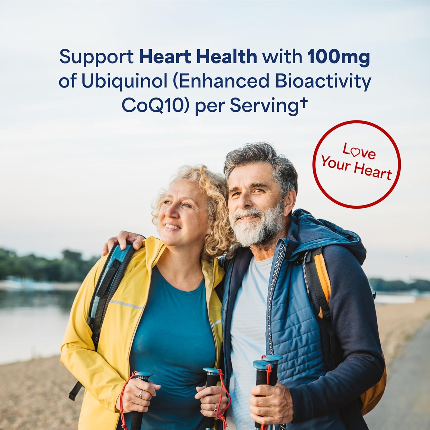 Ubiquinol Coenzyme CoQ10 100mg Softgels for Heart Health, Blood Pressure, Gum Health, Energy Support - 120ct