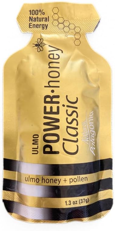 ULMO POWER· HONEY Classic Energy Gel Pack - 24 Units, 1.3 Oz Each - Caffeine-Free Formula