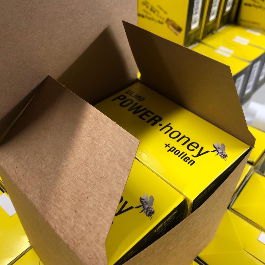 ULMO POWER· HONEY Classic Energy Gel Pack - 24 Units, 1.3 Oz Each - Caffeine-Free Formula