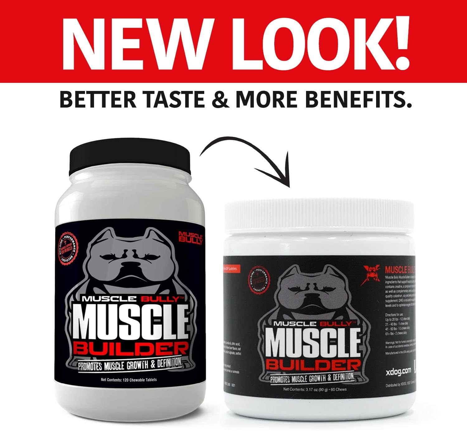 Ultimate Canine Muscle Builder - Enhances Muscle Growth, Size, Definition, and Endurance with Clinically Proven Ingredients.