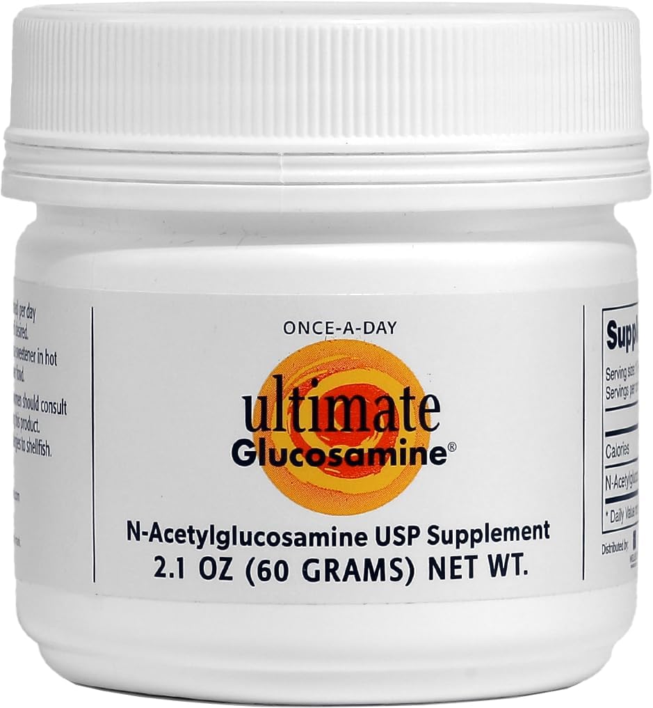 Ultimate Glucosamine for Joint Repair, Mobility & Comfort - Wellesley Therapeutics Inc. - Non-GMO, Gluten-Free, Dairy-Free - 60g, 30 Servings