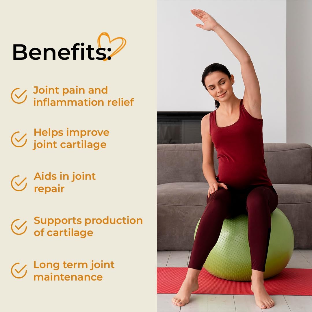 Ultimate Glucosamine for Joint Repair, Mobility & Comfort - Wellesley Therapeutics Inc. - Non-GMO, Gluten-Free, Dairy-Free - 60g, 30 Servings