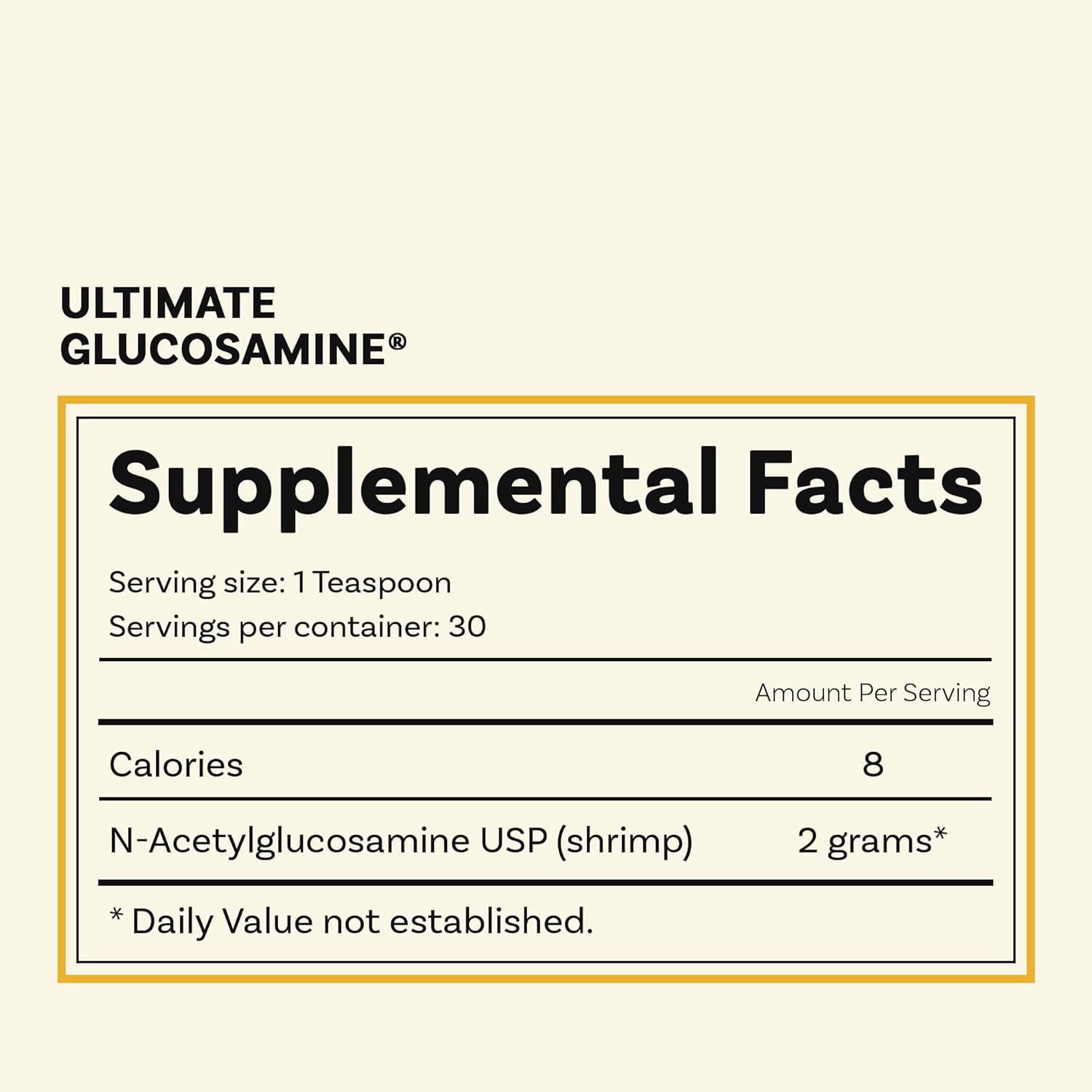 Ultimate Glucosamine for Joint Repair, Mobility & Comfort - Wellesley Therapeutics Inc. - Non-GMO, Gluten-Free, Dairy-Free - 60g, 30 Servings