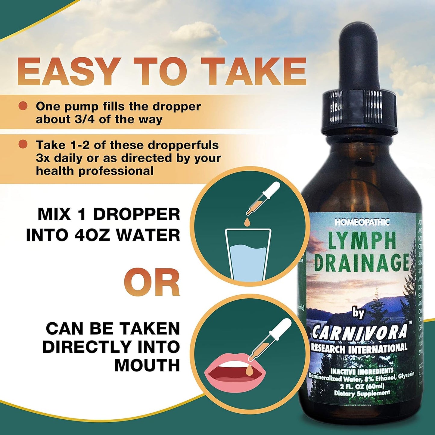 Ultimate Immune Support Bundle: Carnivora Vegi Caps and Lymph Drainage Flush - 1 Bottle Each