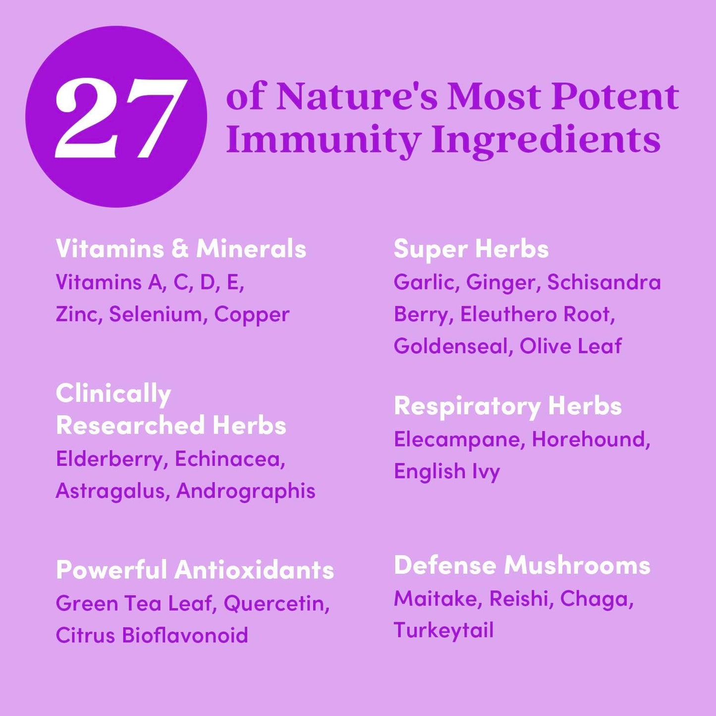 Ultimate Immune Support Multivitamin with Vitamin C, D, E, Zinc, Elderberry, and Echinacea - Natural Daily Defense & Antioxidant Boost