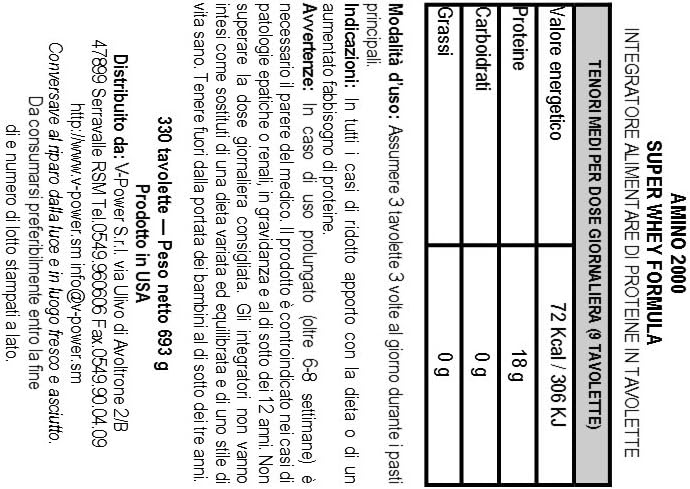 Ultimate Nutrition Amino 2000: BCAA Supplement for Muscle Building & Recovery, Lean Muscle, Athletic Performance - Whey Protein Isolate, 330 Tablets