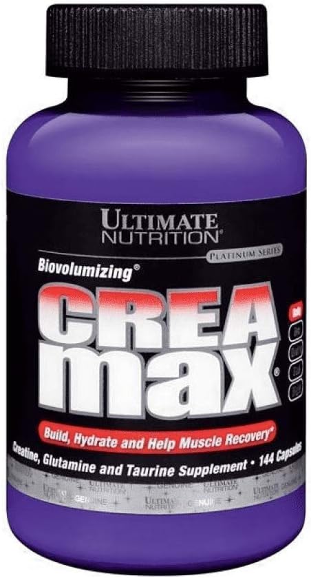 Ultimate Nutrition Biovolumizing Crea Max Supplement for Muscle Recovery and Energy, 2000mg, 144 Capsules
