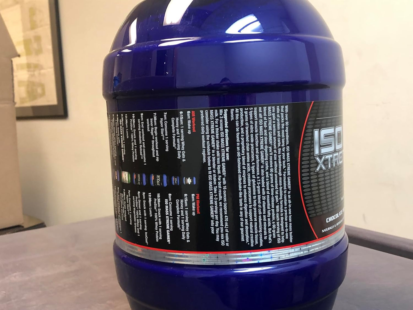 Ultimate Nutrition ISO Mass Xtreme Gainer Chocolate Protein Powder - 10 LBS, 60g Protein, Whey Isolate for Lean Muscle Gain - 30 Servings