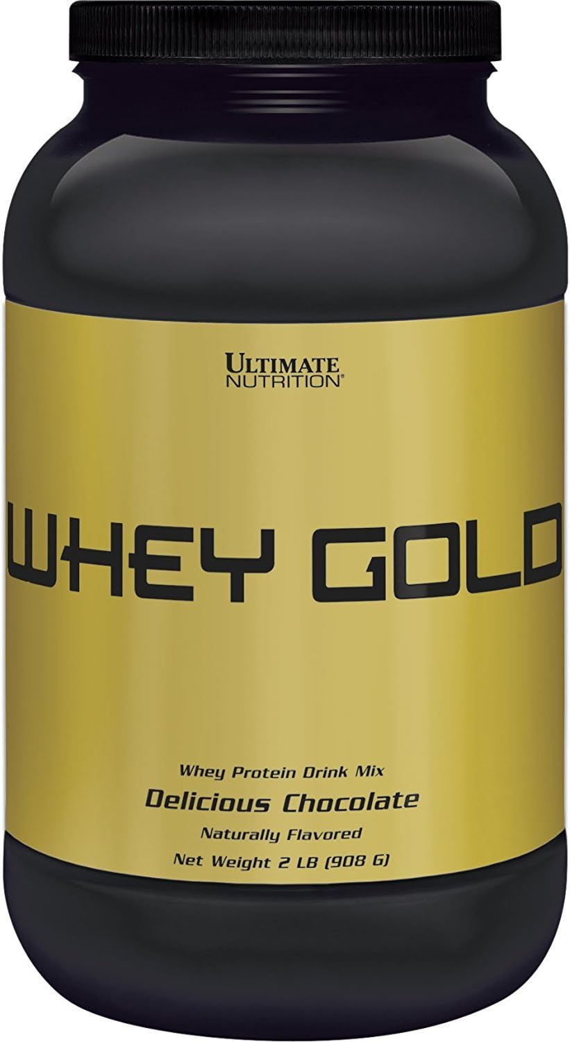 Ultimate Nutrition Whey Gold Protein Powder - 20g Protein Isolate & Amino Acids, Muscle Recovery, 27 Servings, Chocolate Flavor