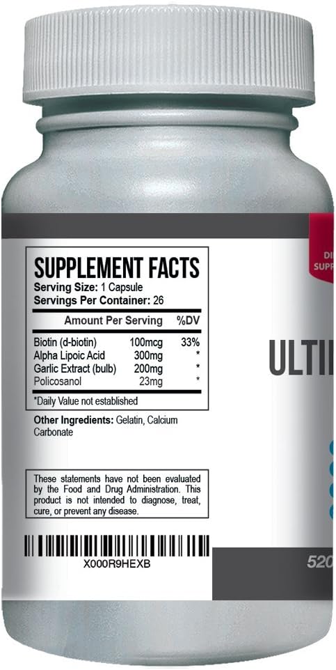 Ultimate PAGG Stack™ 4 Hour Body Supplement with Green Organics - Policosanol, Alpha Lipoic Acid, Green Tea Flavonols, Garlic Extract