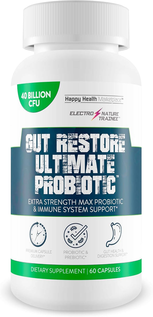 Ultimate Probiotic for Gut Health and Immune Support - Natural Balance for Body and Mind - Enhance Energy and Mood - Promote Healthy Blood Sugar