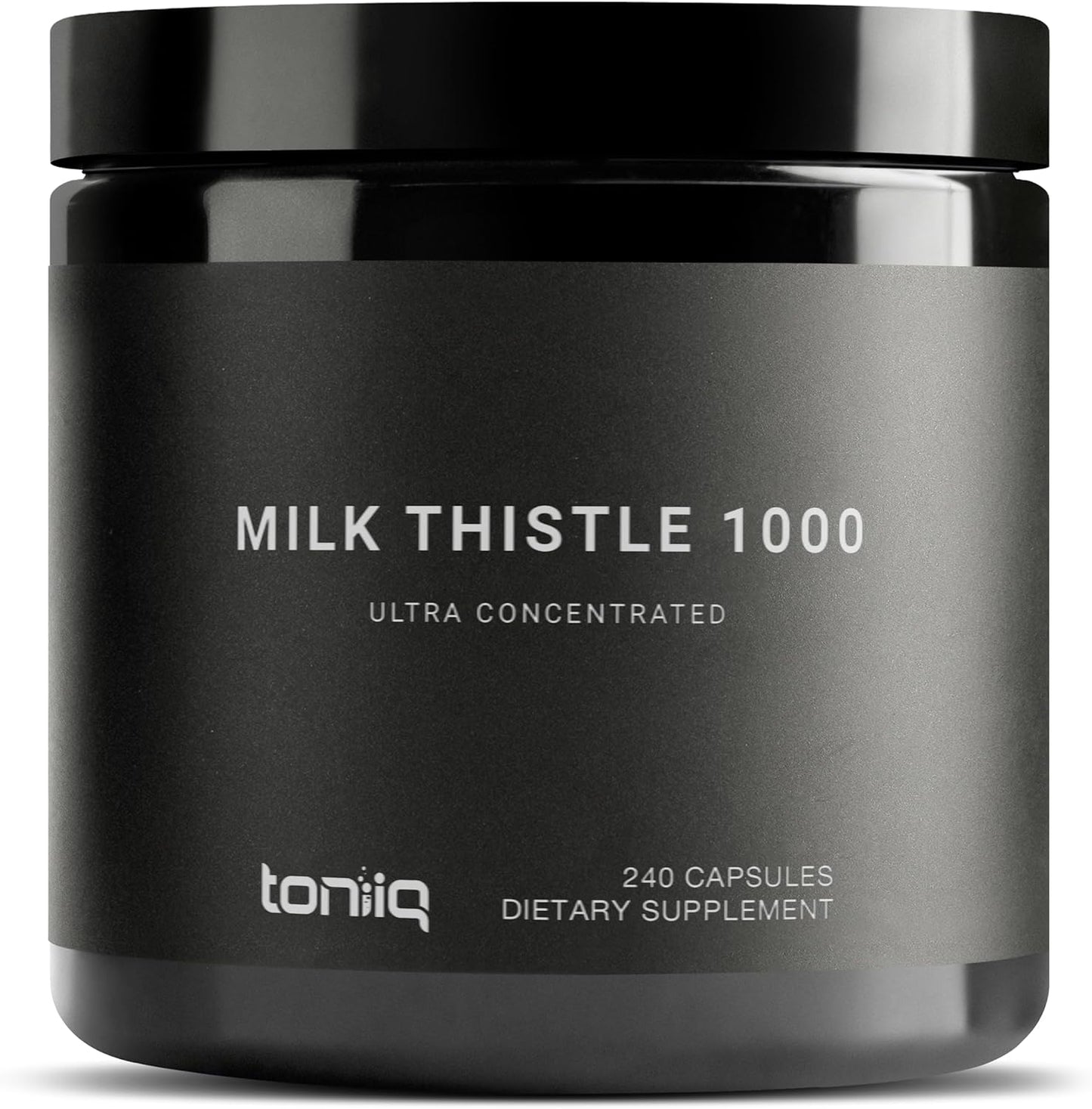 Ultra High Potency Milk Thistle Extract - 50:1 Concentration with 80% Silymarin - Third-Party Tested - 240 Capsules