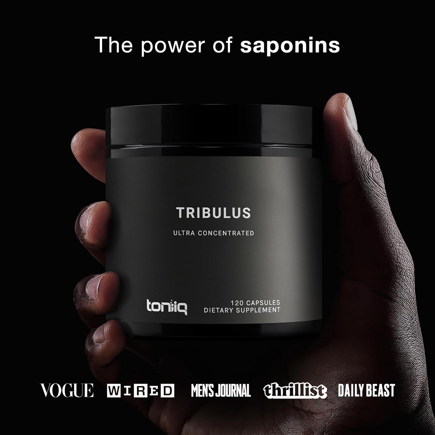 Ultra High Potency Tribulus Terrestris for Men - 1300mg Pure Extract - 95% Saponins - Third-Party Tested - 120 Capsules