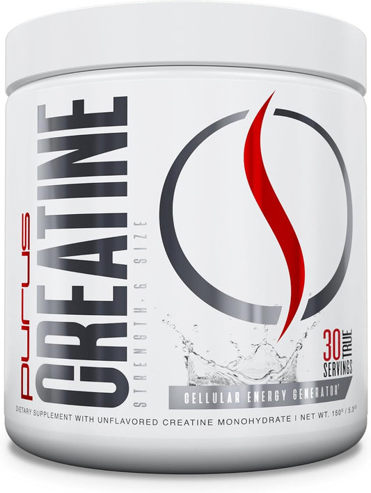 Ultra Pure Micronized Creatine Powder for Strength, Mass, Power, Recovery - 30 Servings, Unflavored - Purus Labs Foundation Series