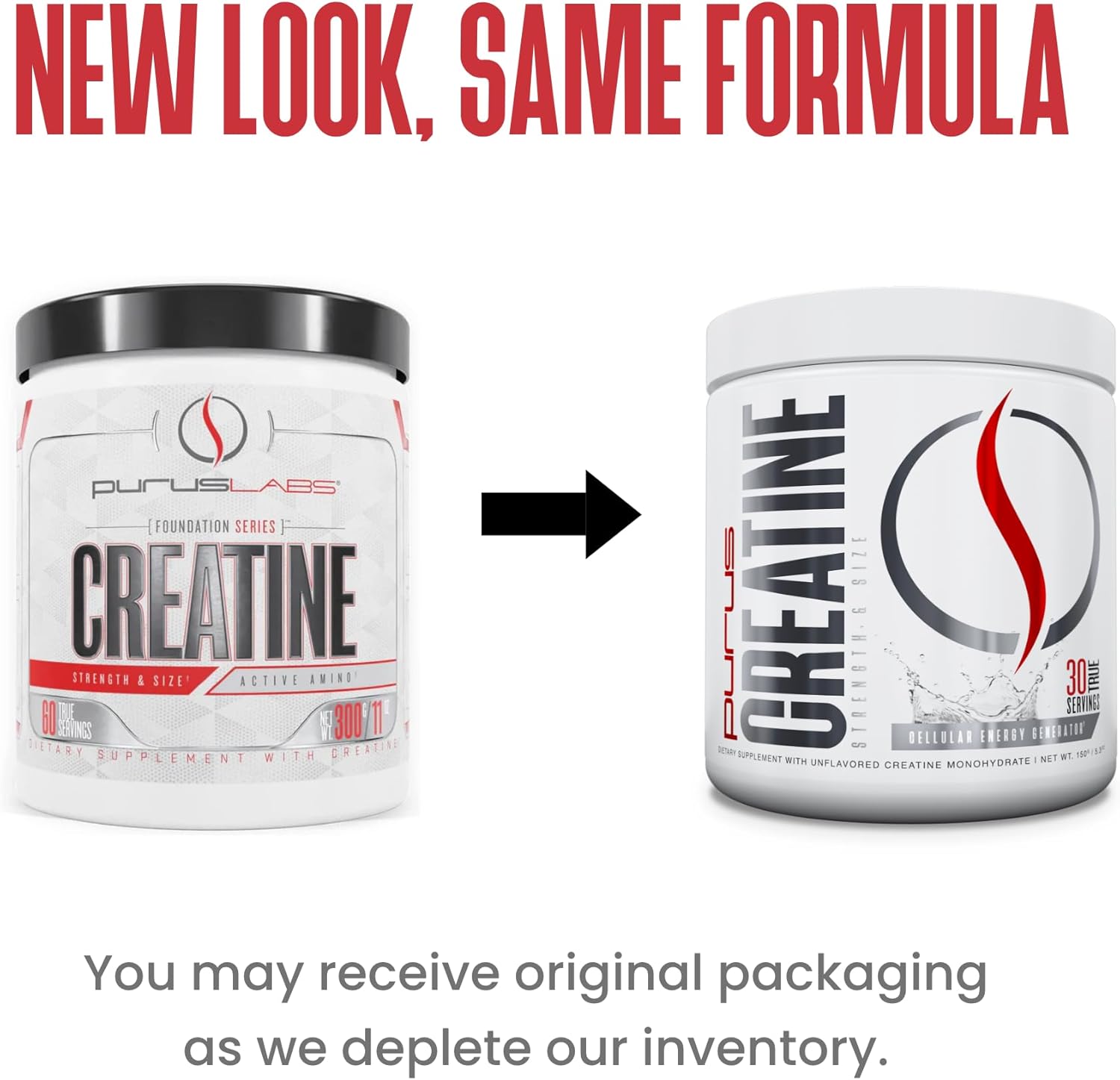 Ultra Pure Micronized Creatine Powder for Strength, Mass, Power, Recovery - 30 Servings, Unflavored - Purus Labs Foundation Series