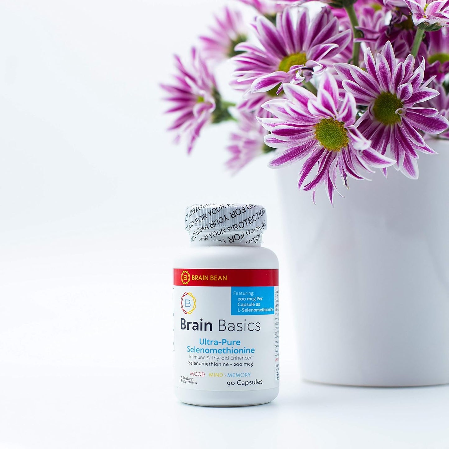 Ultra-Pure Selenomethionine for Thyroid Function & Immune Support - 200 mcg Selenium - 90 Servings