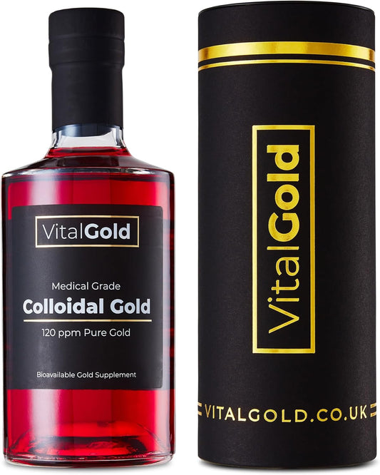 Ultra Strength 500ml Vital Gold Colloidal Gold Supplement - 120 PPM Formula for Optimal Health