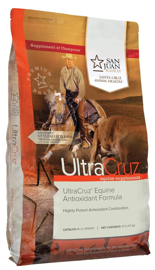 UltraCruz Equine Antioxidant Pellet Supplement for Horses - 10 lb (80 Day Supply)