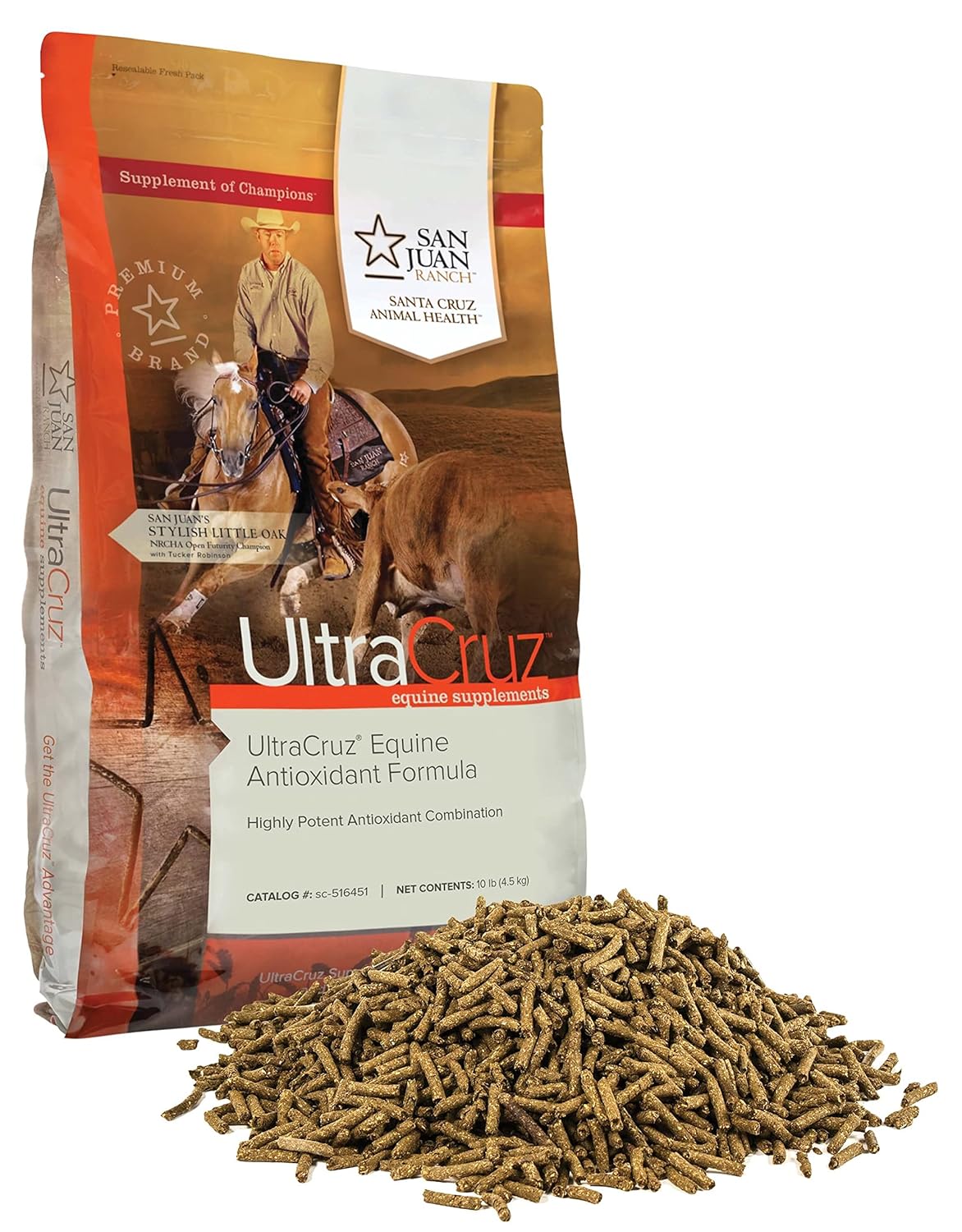 UltraCruz Equine Antioxidant Pellet Supplement for Horses - 10 lb (80 Day Supply)