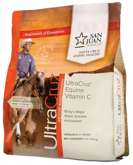 UltraCruz Equine Vitamin C Supplement for Horses - 4 lb Pellet - 32 Day Supply