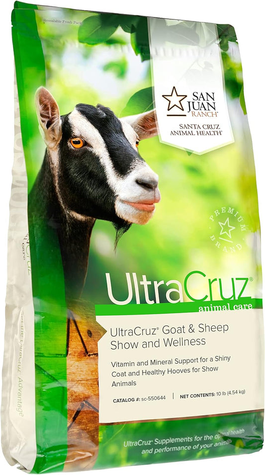 UltraCruz Goat and Sheep Show and Wellness Supplement, 10 lb Size