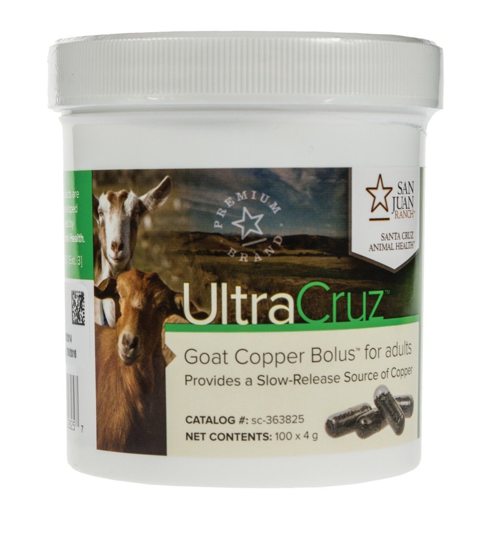 UltraCruz Goat Copper Bolus Supplement 4g, 100 Count - Adult Goat Mineral Supplement