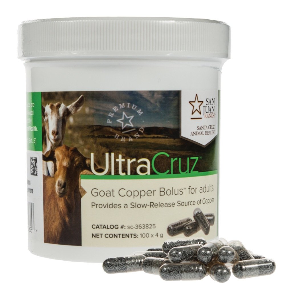 UltraCruz Goat Copper Bolus Supplement 4g, 100 Count - Adult Goat Mineral Supplement