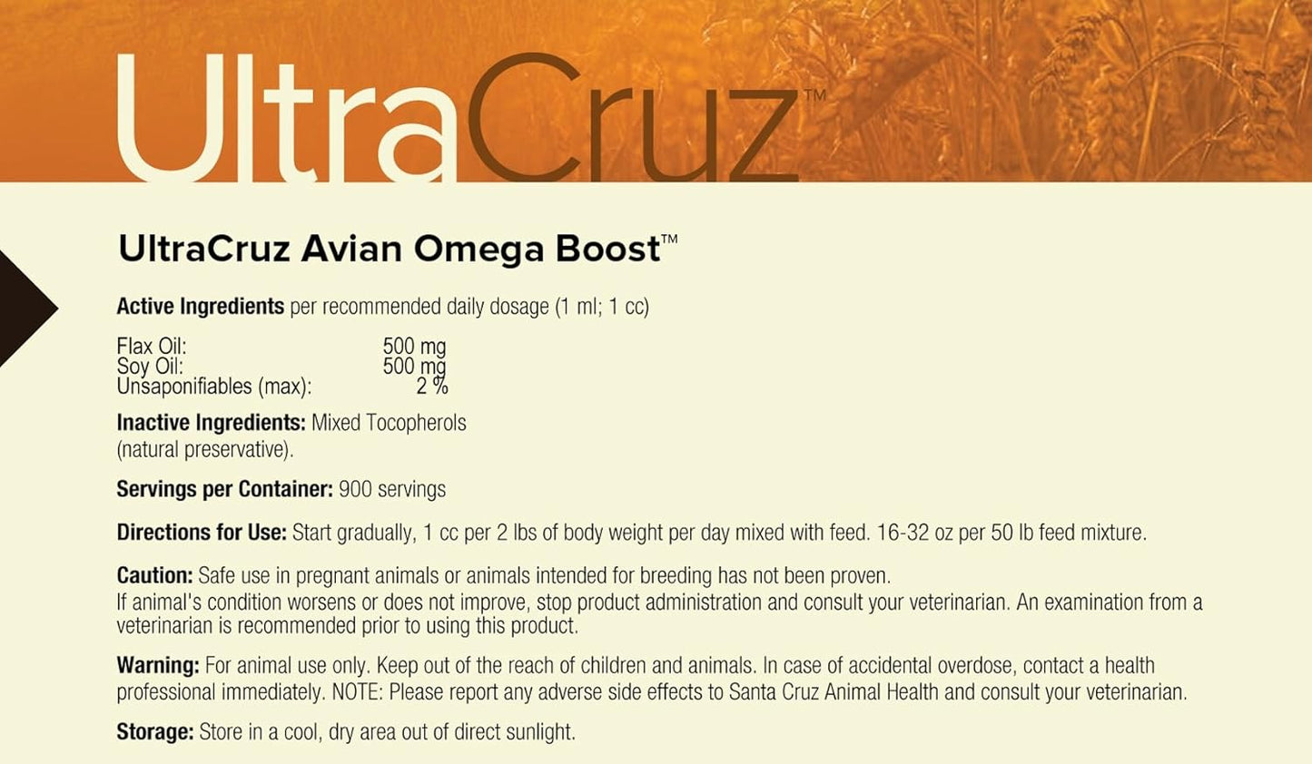 UltraCruz Poultry Omega Boost Supplement - 32 oz Bottle