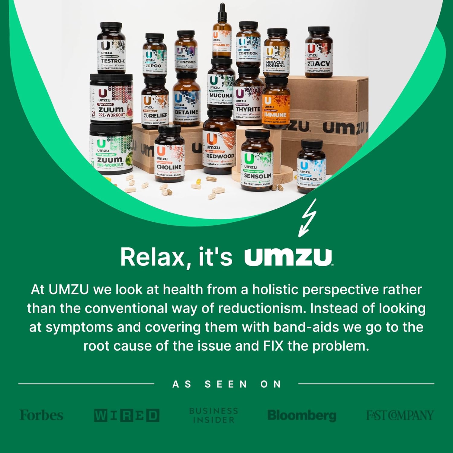UMZU Mucuna Pruriens Capsules - Supports Dopamine Production, Brain Health, Memory & Well-being - Antioxidants & Hormone Support - 30 Day Supply