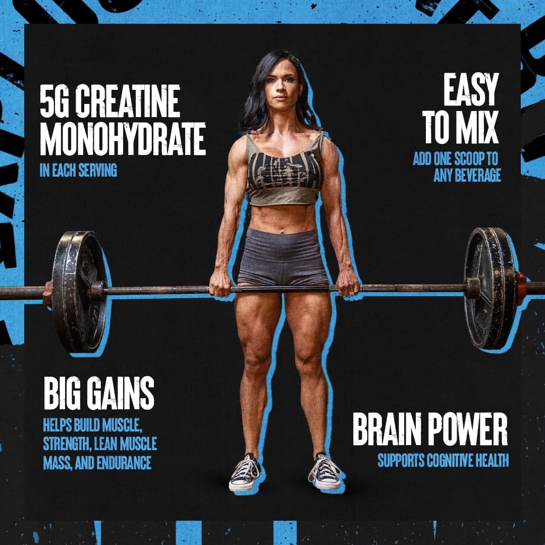 Unflavored Animal Micronized Creatine Monohydrate Powder 300g - Supports Muscle Growth, Endurance, Strength, Recovery, and Cognitive Function - ATP Production - for Men & Women